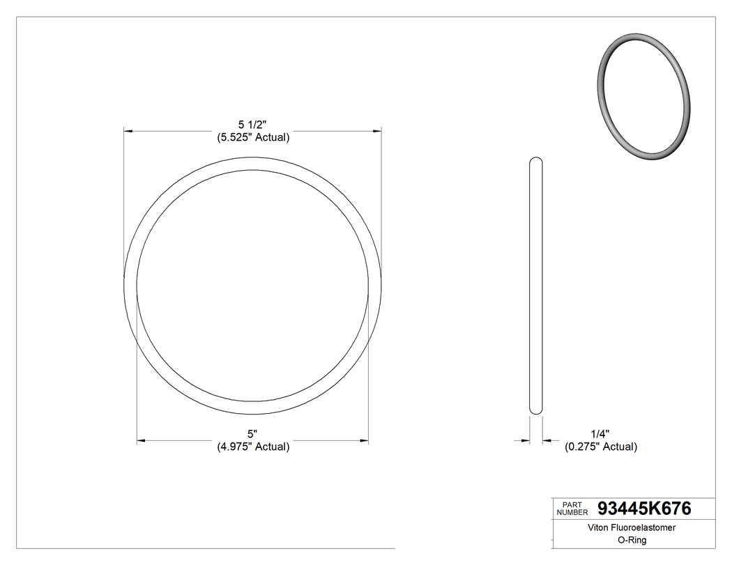 Technical drawing - 93445K676